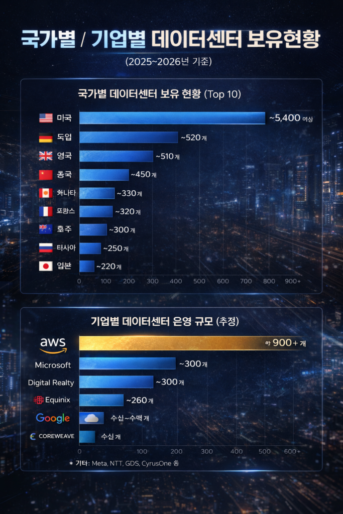 국가 기업별 데이터센터 보유현황